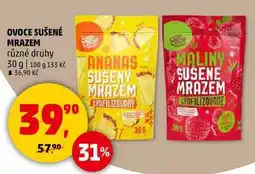 Penny Market OVOCE SUŠENÉ MRAZEM různé druhy, 30 g nabídka