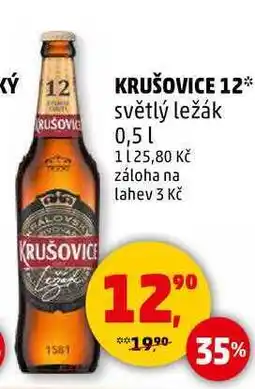 Penny Market KRUŠOVICE 12 světlý ležák, 0,5 l nabídka