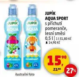 Penny Market JUPÍK AQUA SPORT s příchutí pomeranče, 0,5 l nabídka