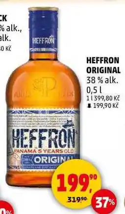 Penny Market HEFFRON ORIGINAL 38% alk., 0,5 l nabídka