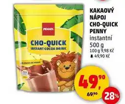 Penny Market KAKAOVÝ NÁPOJ CHO-QUICK PENNY instantní, 500 g nabídka