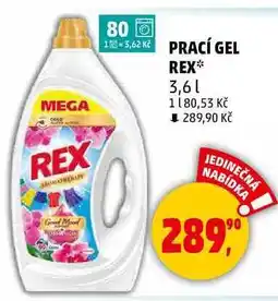 Penny Market PRACÍ GEL REX, 3,6 l nabídka