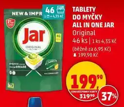 Penny Market TABLETY DO MYČKY ALL IN ONE JAR Original, 46 KS nabídka
