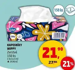 Penny Market KAPESNÍKY WIPPY 2vrstvé, 150 ks nabídka