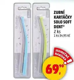 Penny Market ZUBNÍ KARTÁČKY SOLO SOFT DENT, 2 ks nabídka