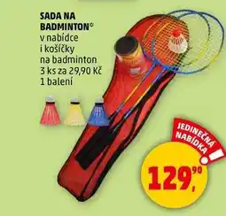 Penny Market SADA NA BADMINTON v nabídce i košíčky na badminton, 3 ks nabídka
