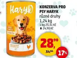 Penny Market KONZERVA PRO PSY HARYK různé druhy, 1,24 kg nabídka