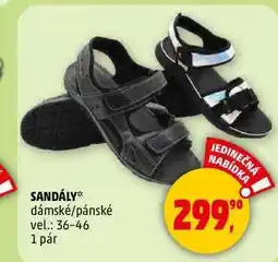 Penny Market SANDÁLY dámské/pánské vel.: 36-46, 1 pár nabídka
