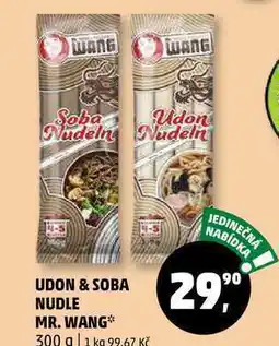 Penny Market UDON & SOBA NUDLE MR. WANG, 300 g nabídka