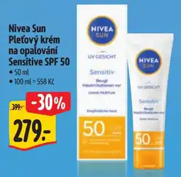 Albert NIVEA Sun Pleťový krém na opalování Sensitive SPF 50 nabídka