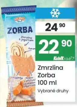 Kubík potraviny Zmrzlina Zorba nabídka