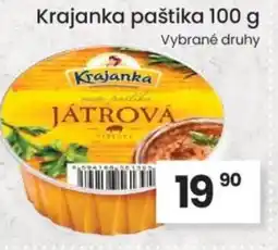 Kubík potraviny Krajanka paštika nabídka