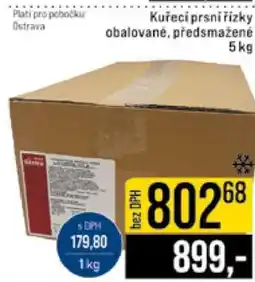 Jip Kuřecí prsní řízky obalované, předsmažené 5 kg nabídka