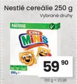 Kubík potraviny NESTLÉ cereálie nabídka