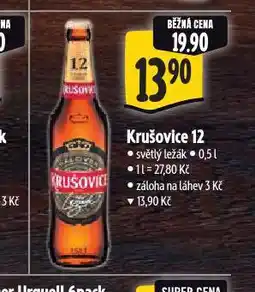 Albert Pivo krušovice 12 královský ležák nabídka