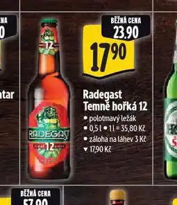 Albert Pivo radegast temně hořká 12 nabídka