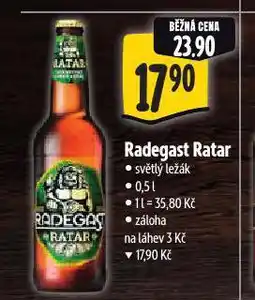 Albert Pivo radegast ratar nabídka
