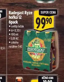 Albert Pivo radegast ryze hořká 12 nabídka