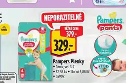 Albert Pampers dětské plenky nabídka