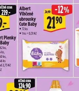 Albert Albert dětské vlhčené ubrousky cute baby nabídka