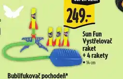 Albert Sun fun vystřelovací raketa + 4 rakety nabídka