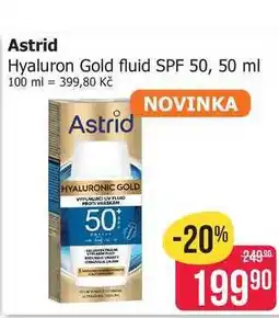 Teta Astrid Hyaluron Gold fluid SPF 50, 50 ml nabídka
