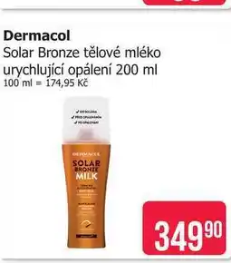 Teta Dermacol Solar Bronze tělové mléko urychlující opálení 200 ml nabídka