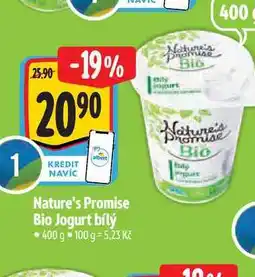 Albert Nature's Promise Bio Jogurt bílý 400 g nabídka