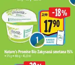 Albert Nature's Promise Bio Zakysaná smetana 15% 175 g nabídka
