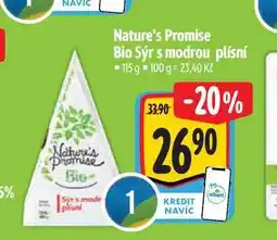 Albert Nature's Promise Bio Sýr s modrou plísní 115 g nabídka