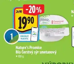 Albert Nature's Promise Bio Čerstvý sýr smetanový 100 g nabídka