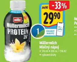 Albert Müllermilch Mléčný nápoj 376 ml nabídka