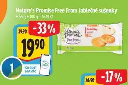 Albert Nature's Promise Free From Jablečné sušenky 55 g nabídka