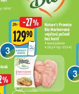 Albert Nature's Promise Bio Marinovaná vepřová pečeně bez kosti 350 g nabídka