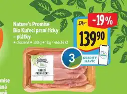 Albert Nature's Promise Bio Kuřecí prsní řízky - plátky 300 g nabídka