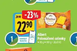 Albert Albert Polomáčené sušenky 80 g nabídka