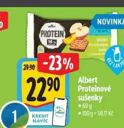 Albert Albert Proteinové sušenky 60g nabídka