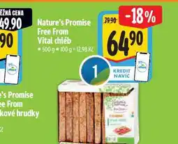 Albert Nature's Promise Free From Vital chléb 500 g nabídka