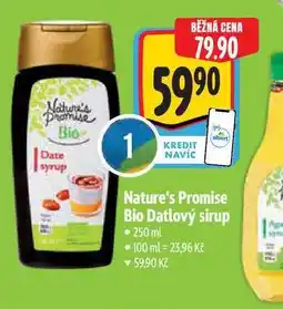 Albert Nature's Promise Bio Datlový sirup 250 ml nabídka