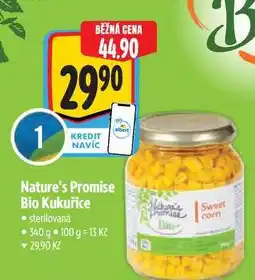 Albert Nature's Promise Bio Kukuřice 340 g nabídka