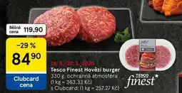 Tesco Tesco Finest Hovězí burger, 330 g nabídka