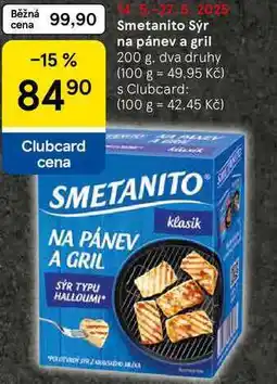 Tesco Smetanito Sýr na pánev a gril, 200 g nabídka