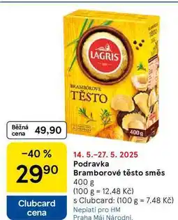 Tesco Podravka Bramborové těsto směs, 400 g nabídka