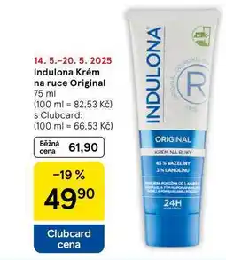 Tesco Indulona Krém na ruce Original, 75 ml nabídka