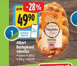 Albert Albert Bezlepková vánočka 200 g nabídka