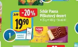 Albert Schär Pausa Piškotový dezert 35 g nabídka