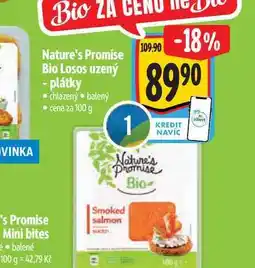 Albert Nature's Promise Bio Losos uzený - plátky 100 g nabídka