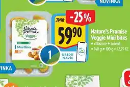 Albert Nature's Promise Veggie Mini bites 140 g nabídka