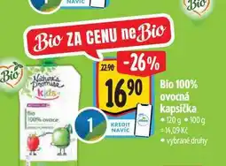 Albert Bio 100% ovocná kapsička 120 g nabídka