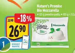 Albert Nature's Promise Bio Mozzarella 125 g nabídka